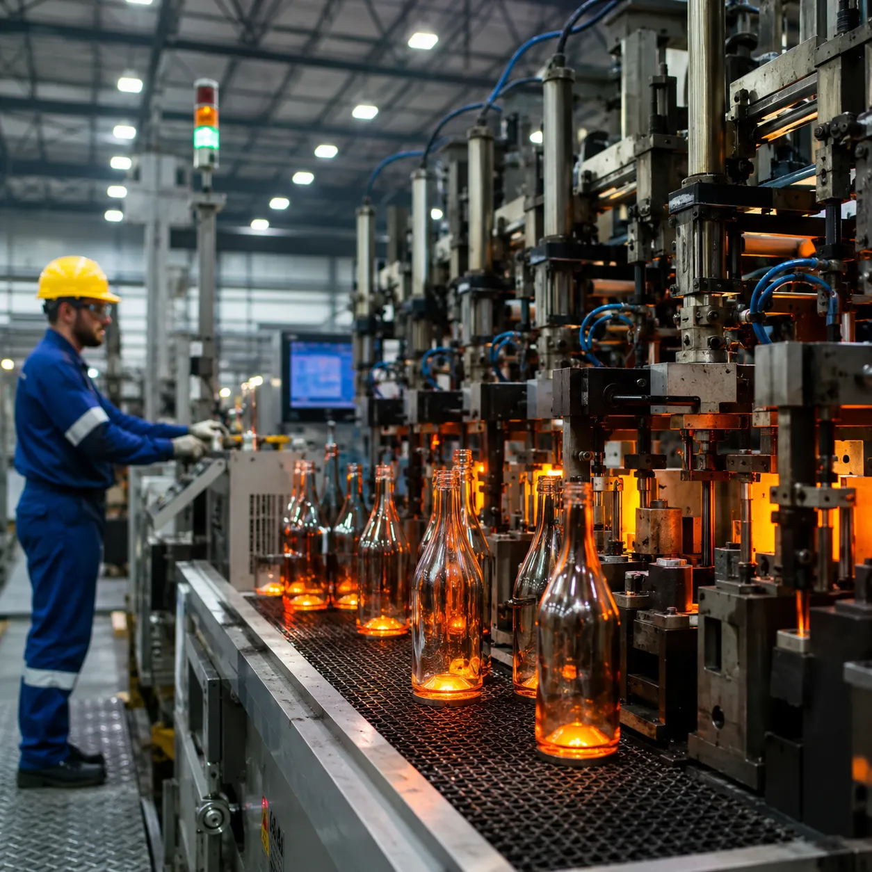 Infrastructure de fabrication et logistique des bouteilles en verre OEM