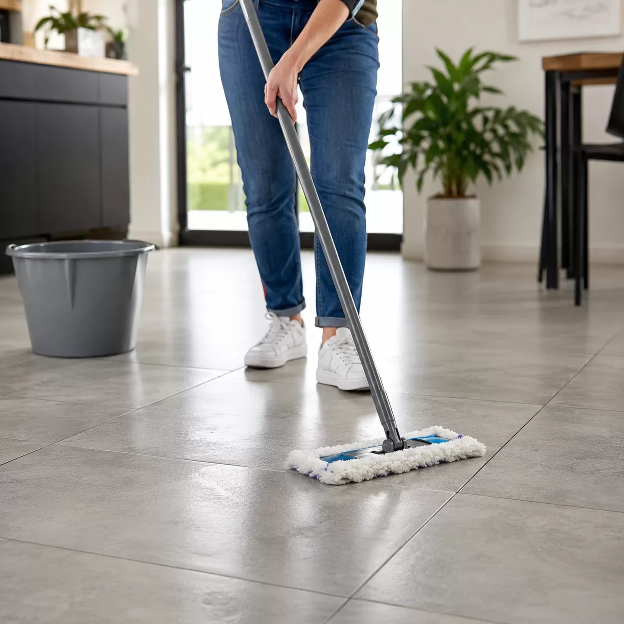 how do you clean porcelain tile floors