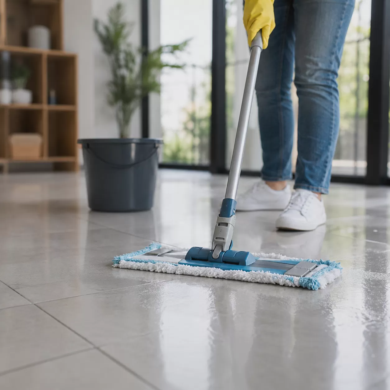 how to clean porcelain tile floors