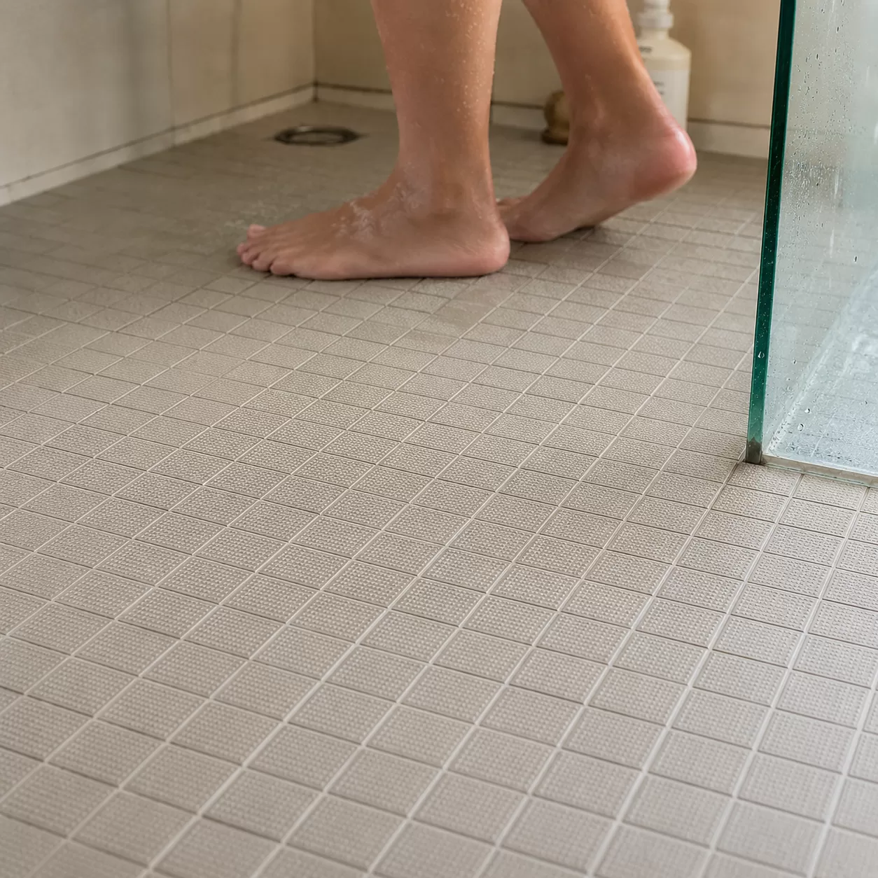 porcelain shower floor tile safety grip