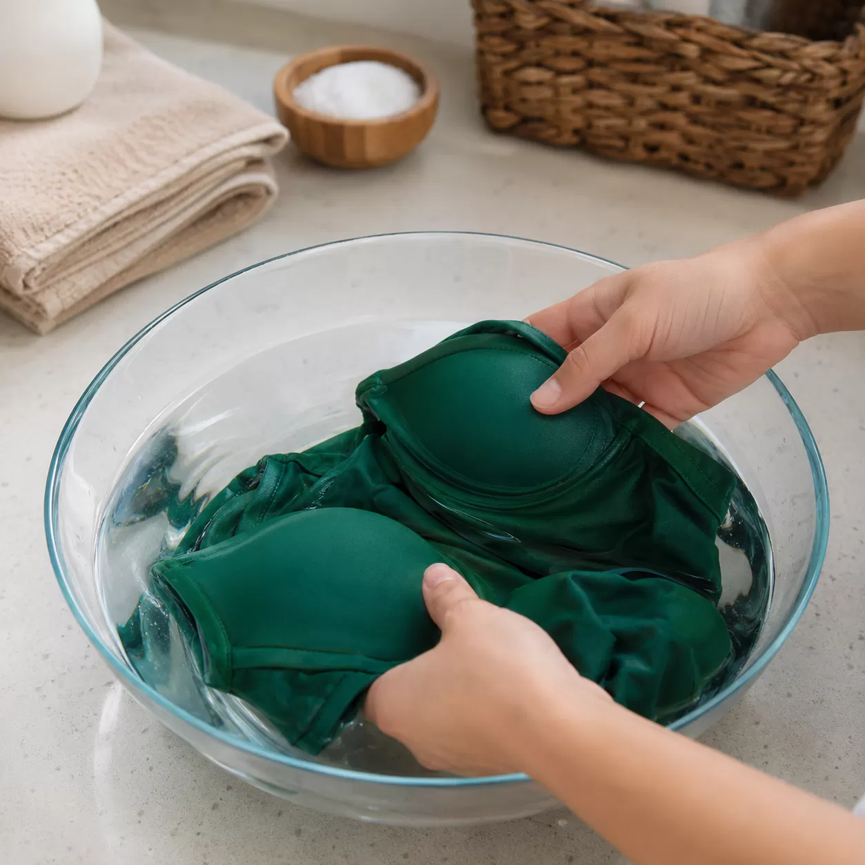 no-heat swimsuit shrinking hacks