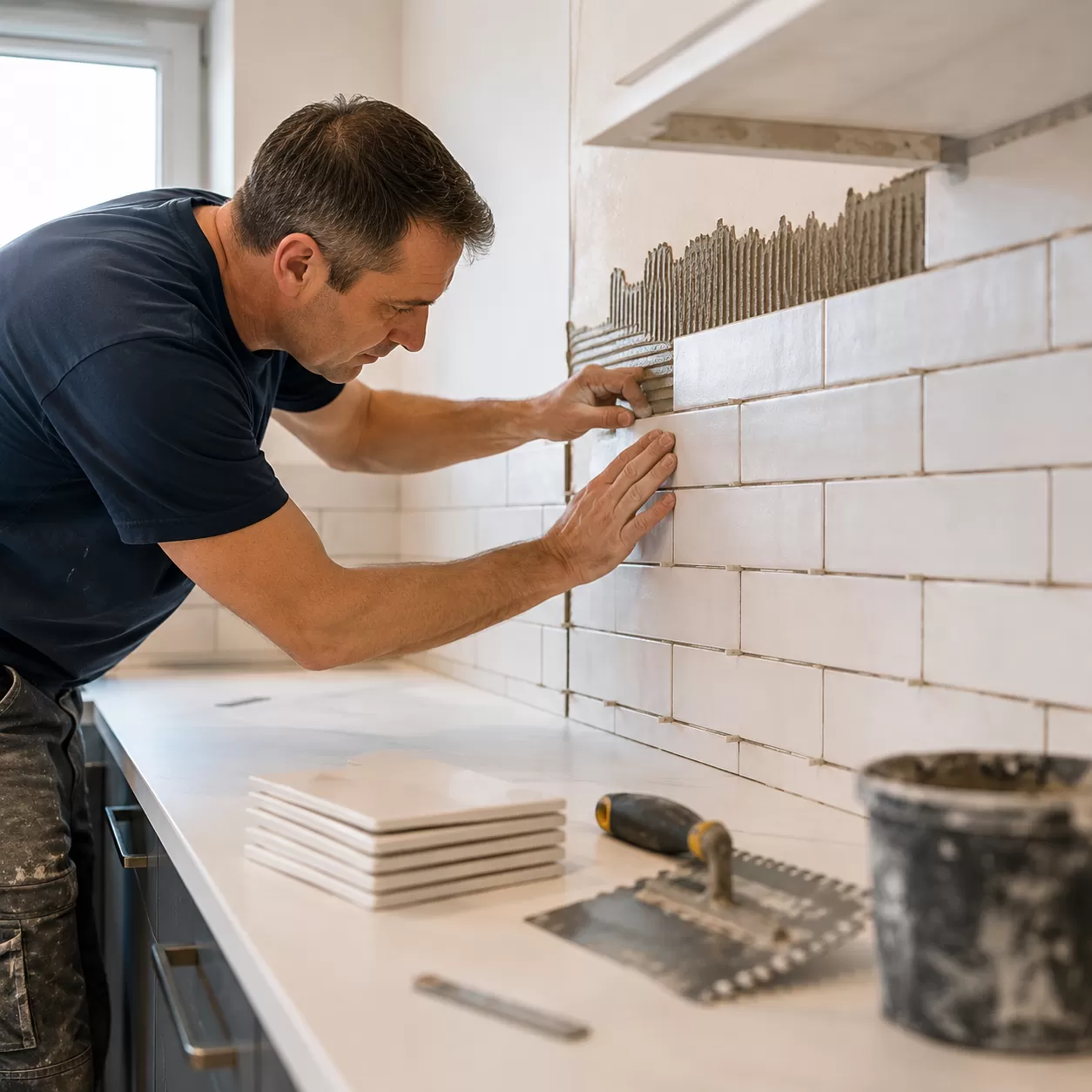 Kitchen porcelain tile installation tips