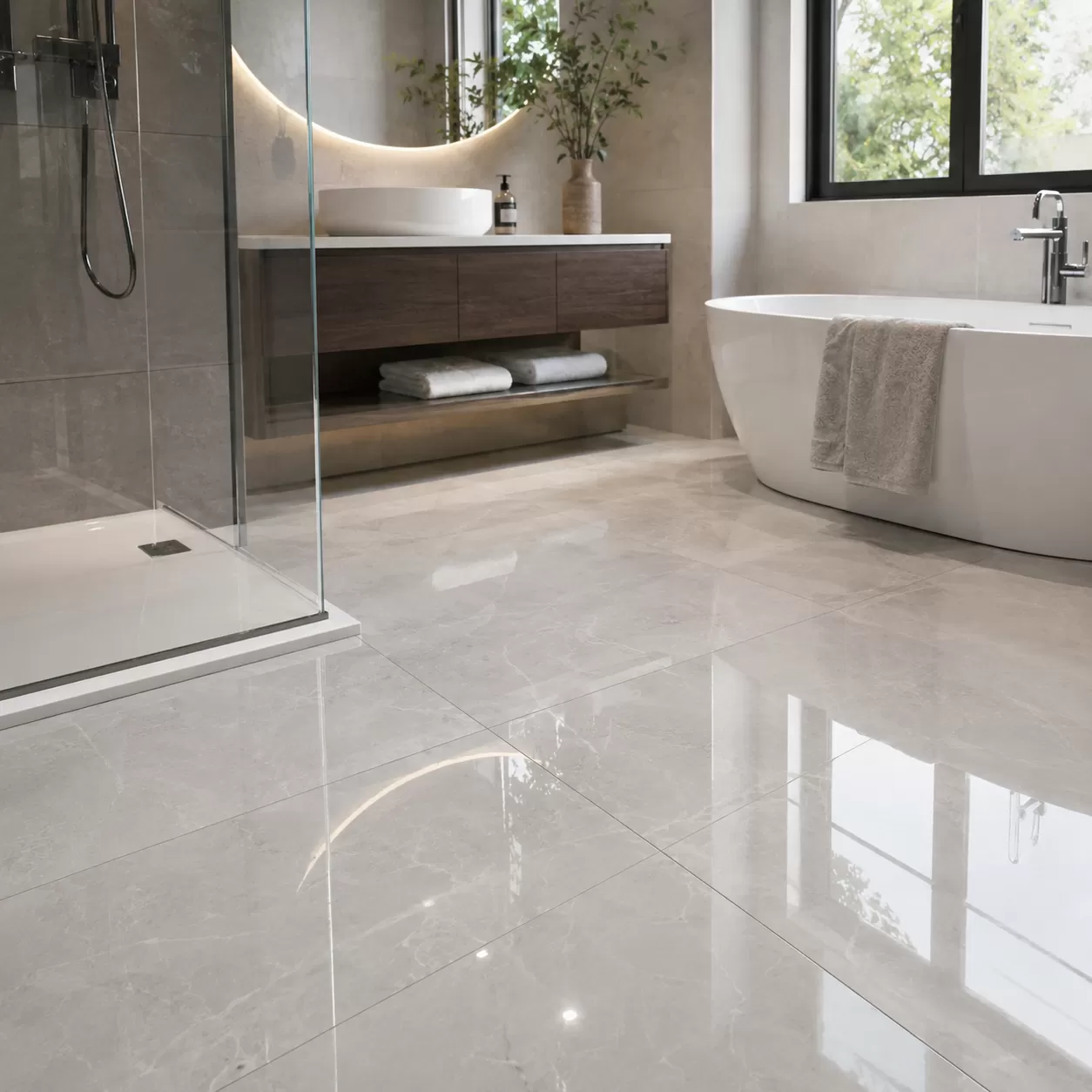 Vantagens dos Azulejos de Piso Brilhantes para Banheiro