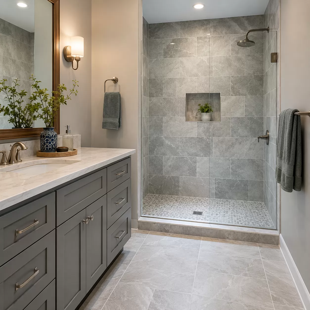 Porcelain Bathroom Tile Color Ideas