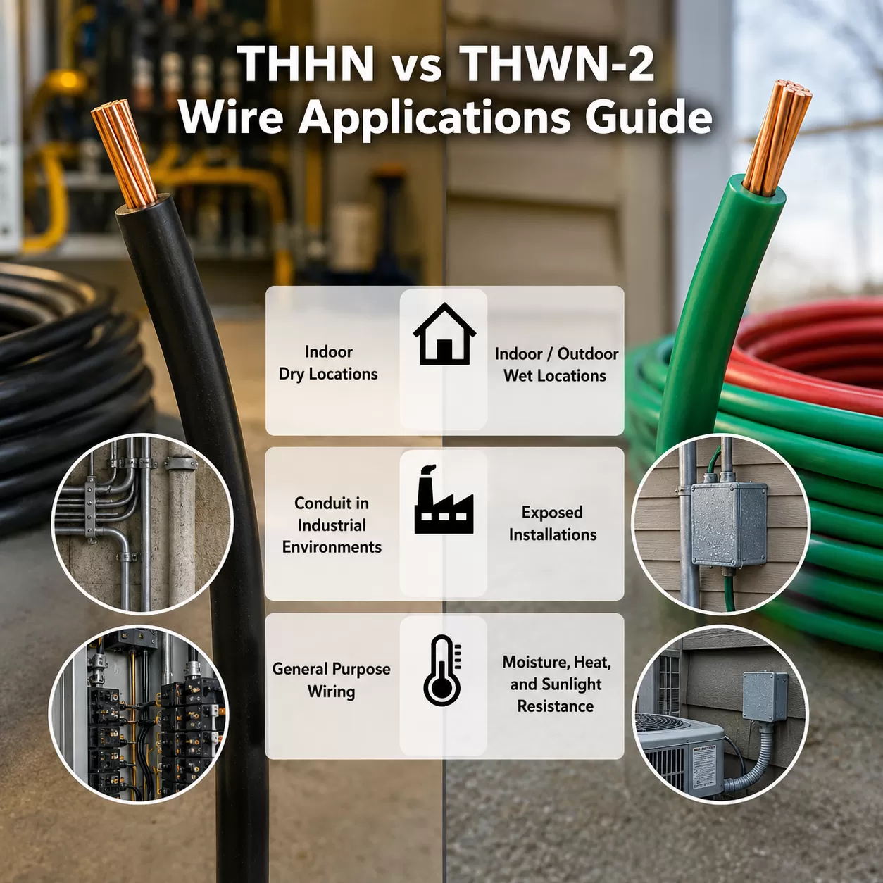 THHN vs THWN-2 Wire Applications Guide