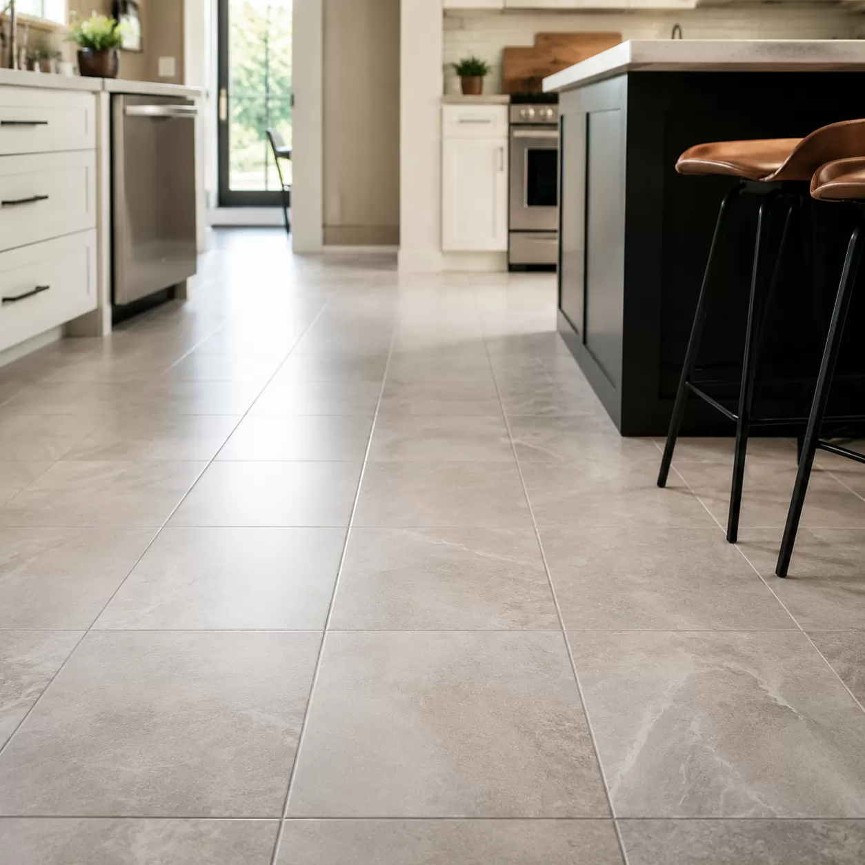 kitchen porcelain tile flooring durability