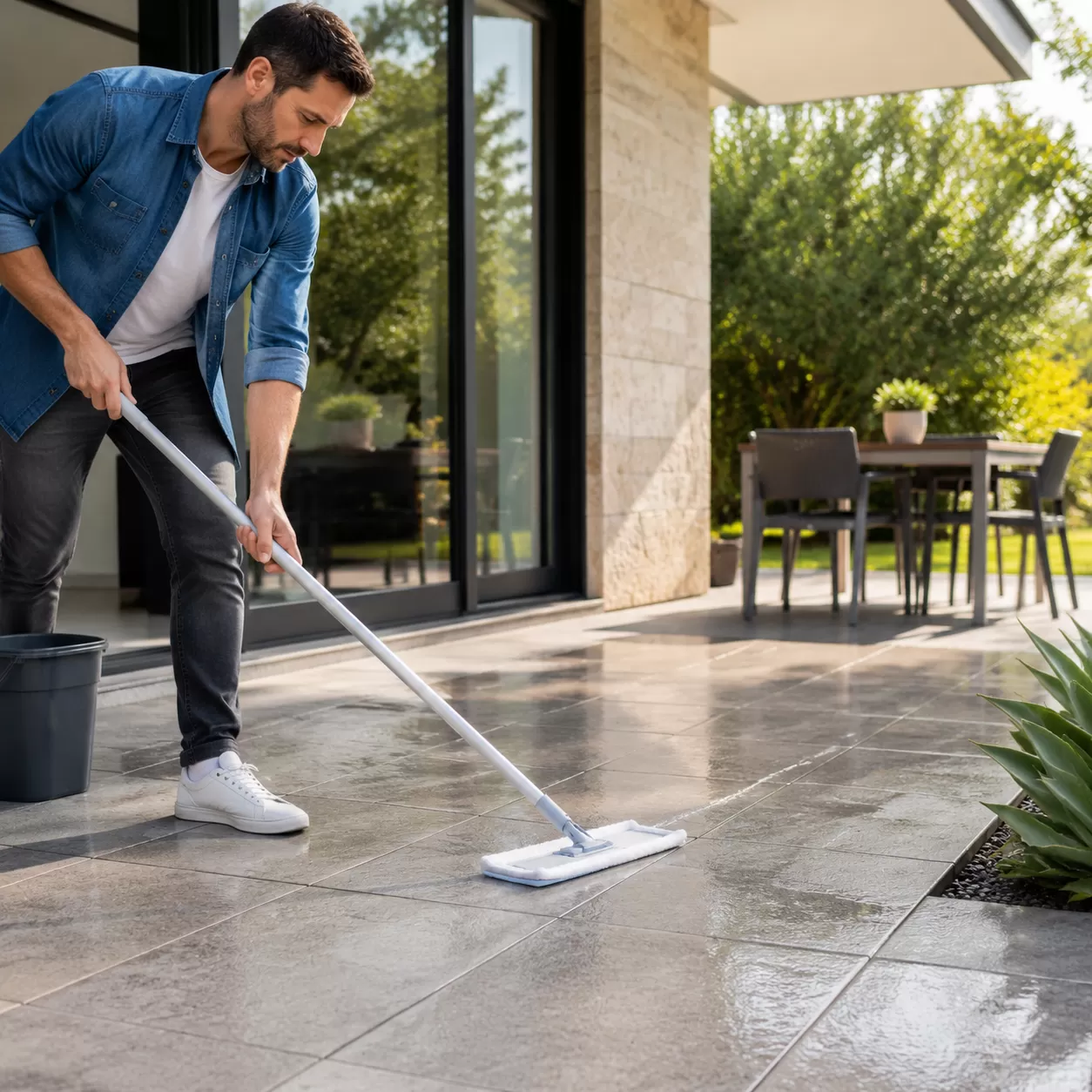 Outdoor porcelain tile durability and maintenance