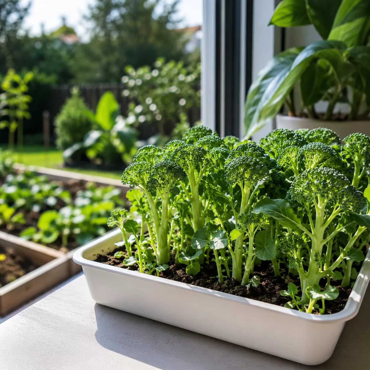 Growing Green Sprouting Broccoli Indoors and Outdoors