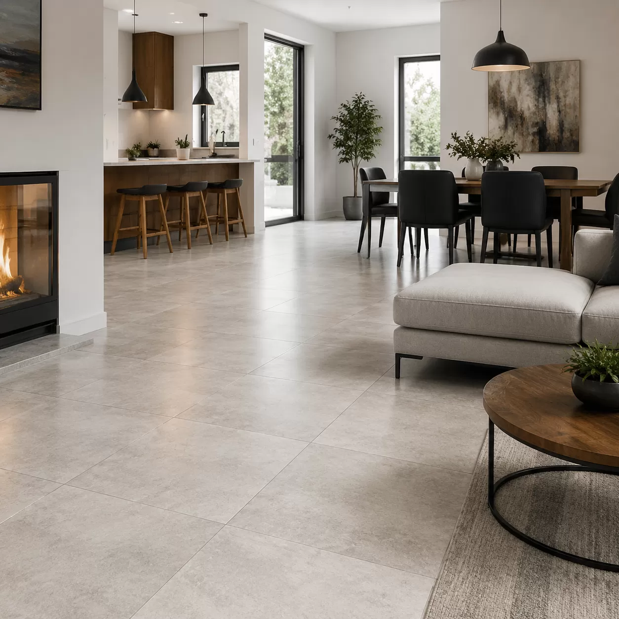 Porcelain Tile Flooring Applications