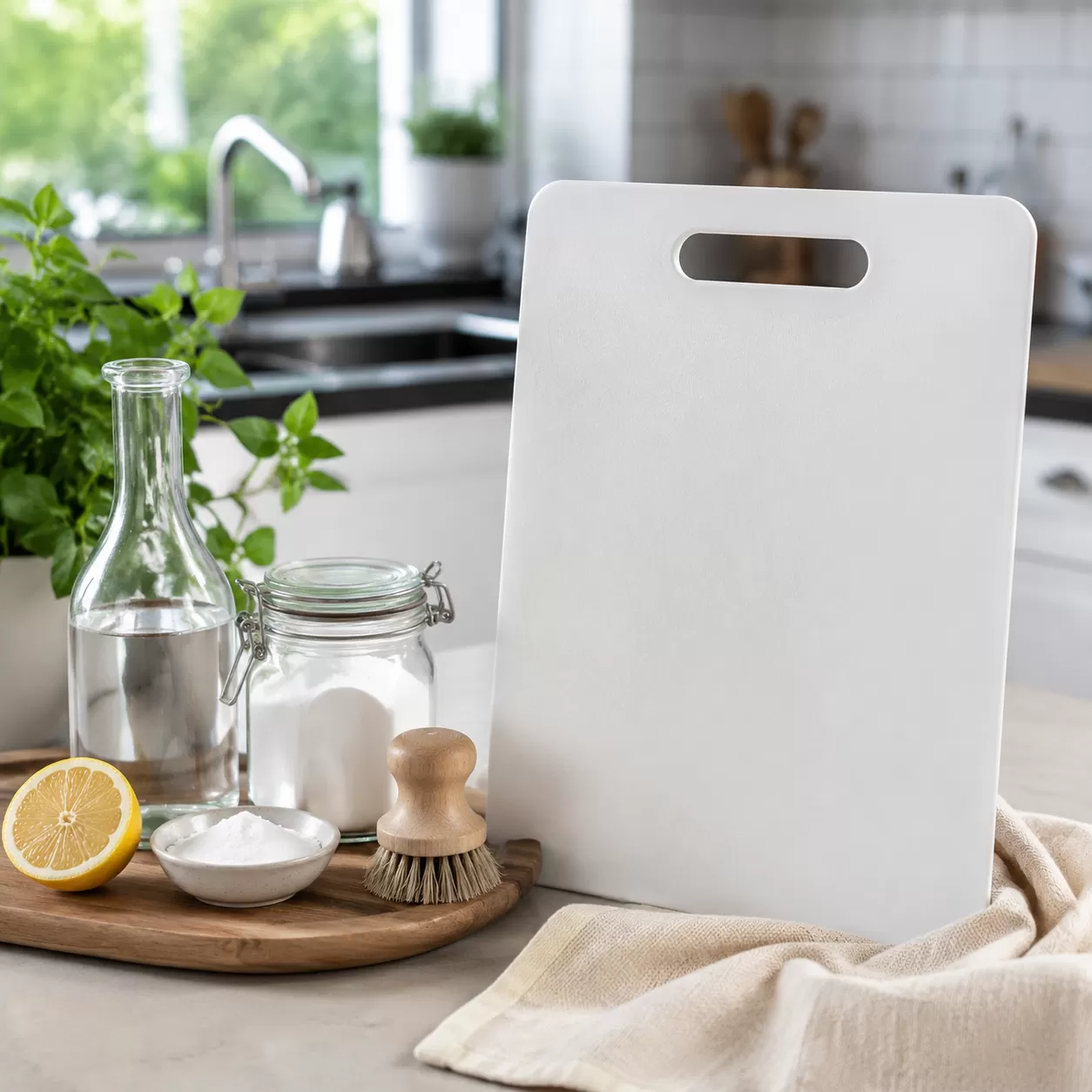 白いプラスチック製まな板を清潔に保つための簡潔で明確なガイド -