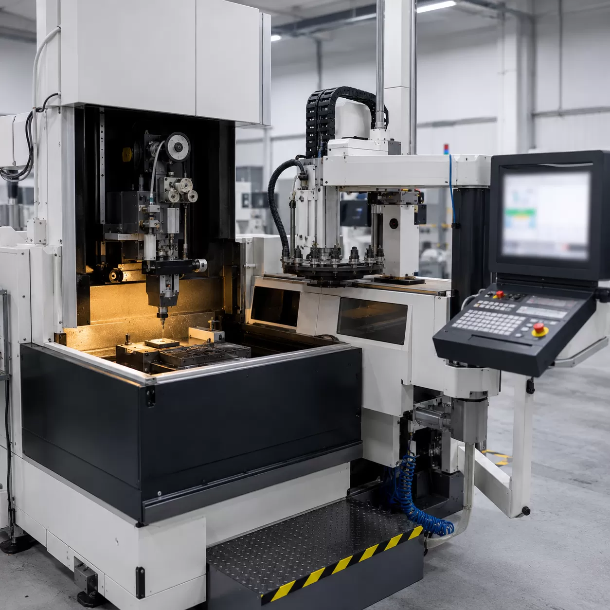 Sinker EDM Machine with Automated Tool Changer and C-Axis