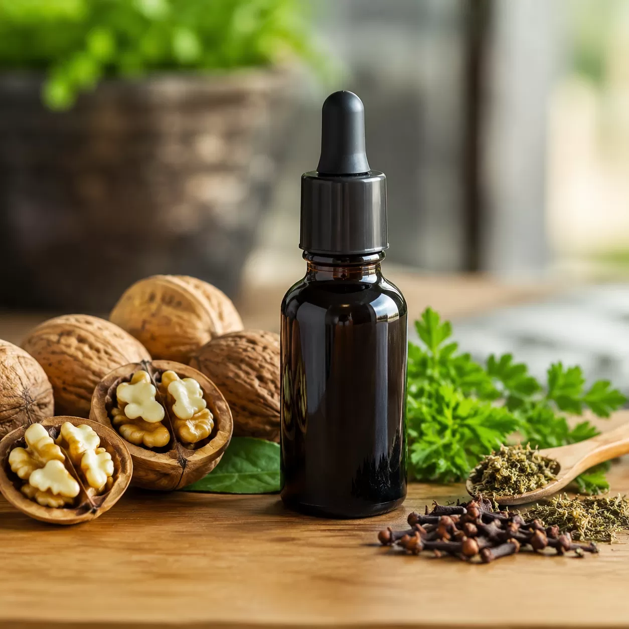 black walnut wormwood extract with clove eugenol benefits