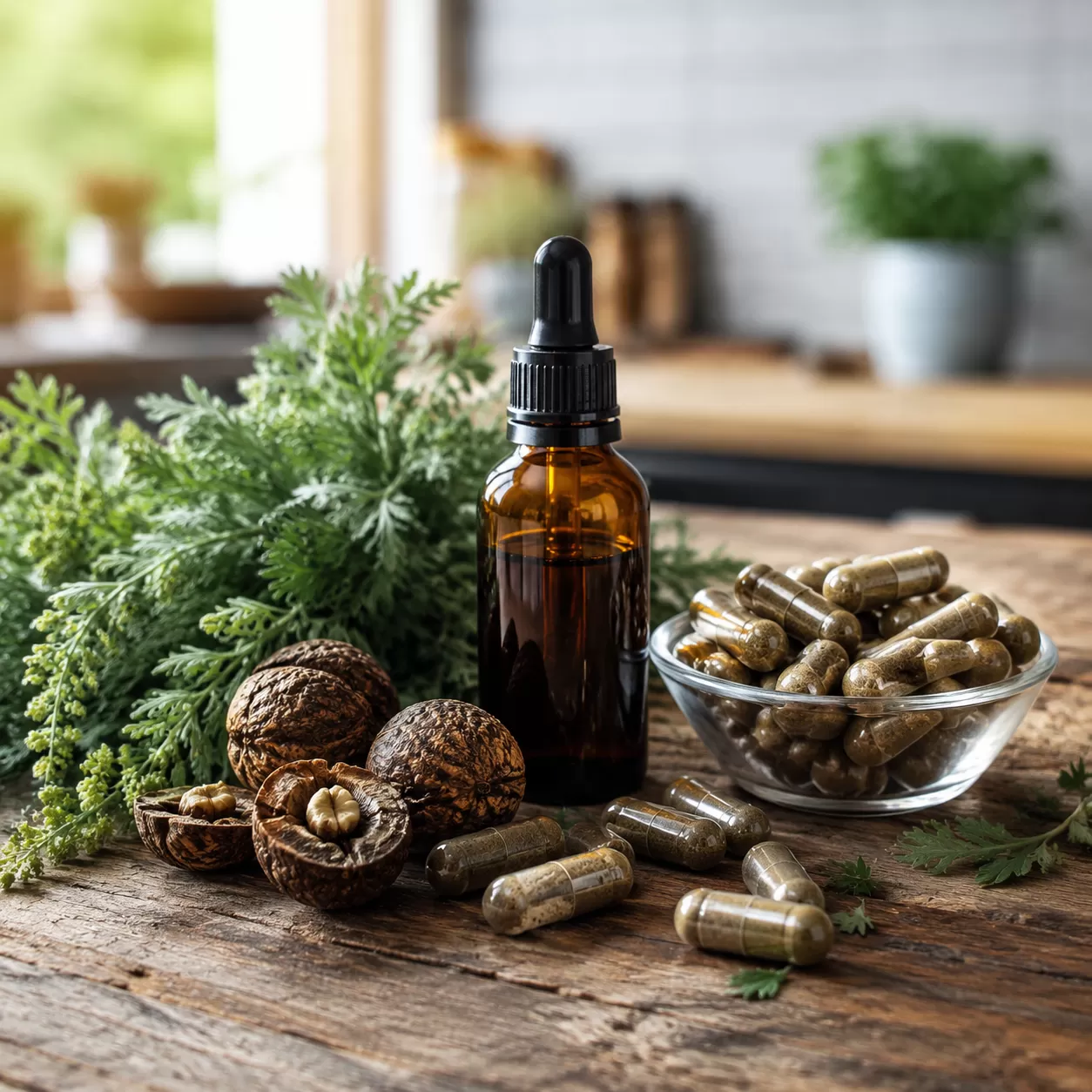 parasite cleanse with wormwood black walnut