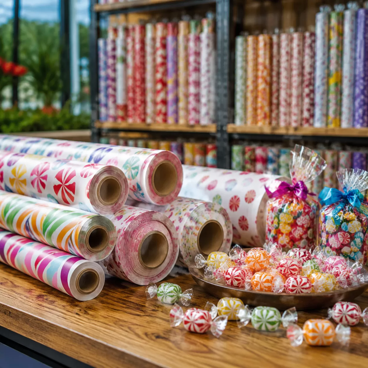Candy Wrapping Paper Wholesale Rolls & Sheets