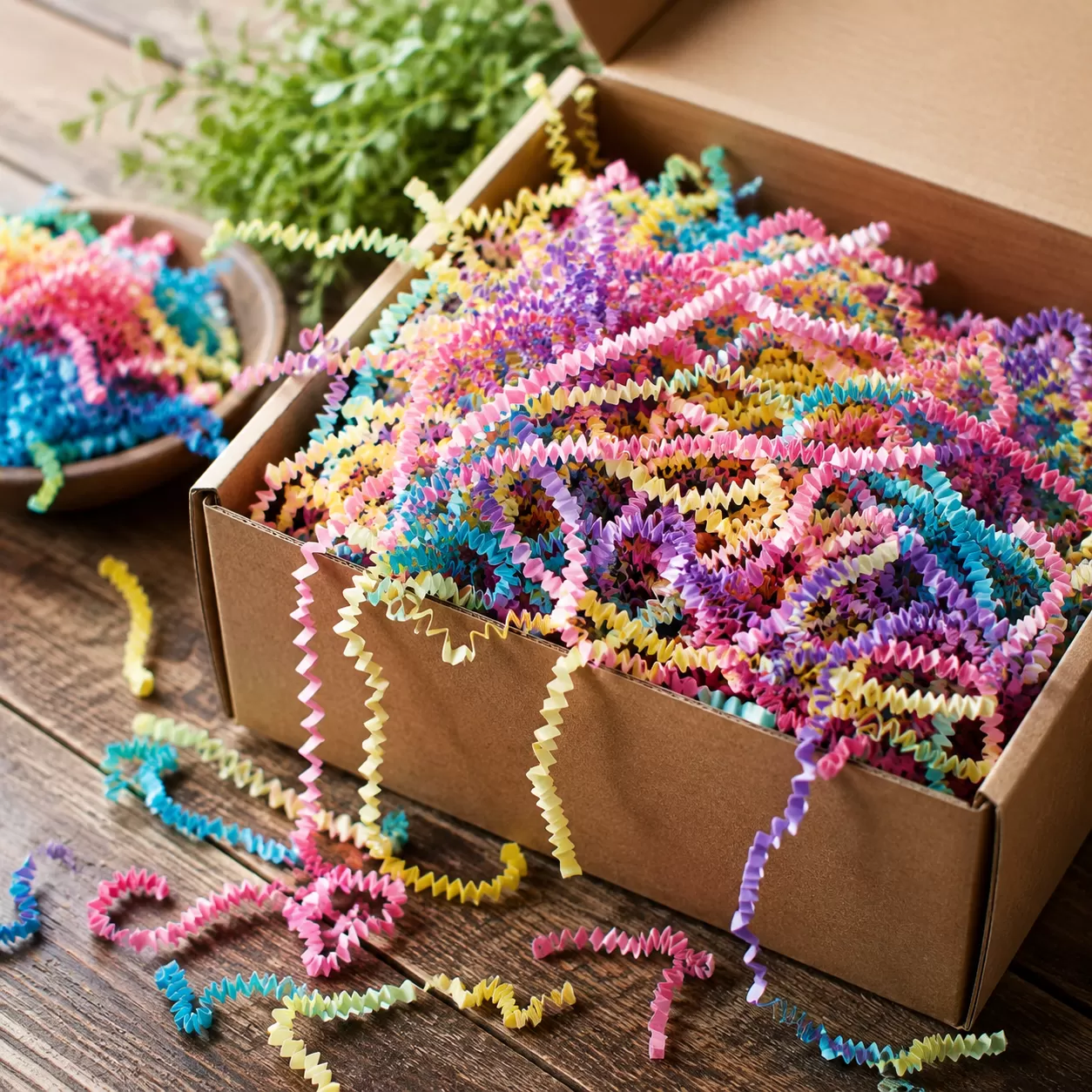 Colored Crinkle Paper for Retail Packaging