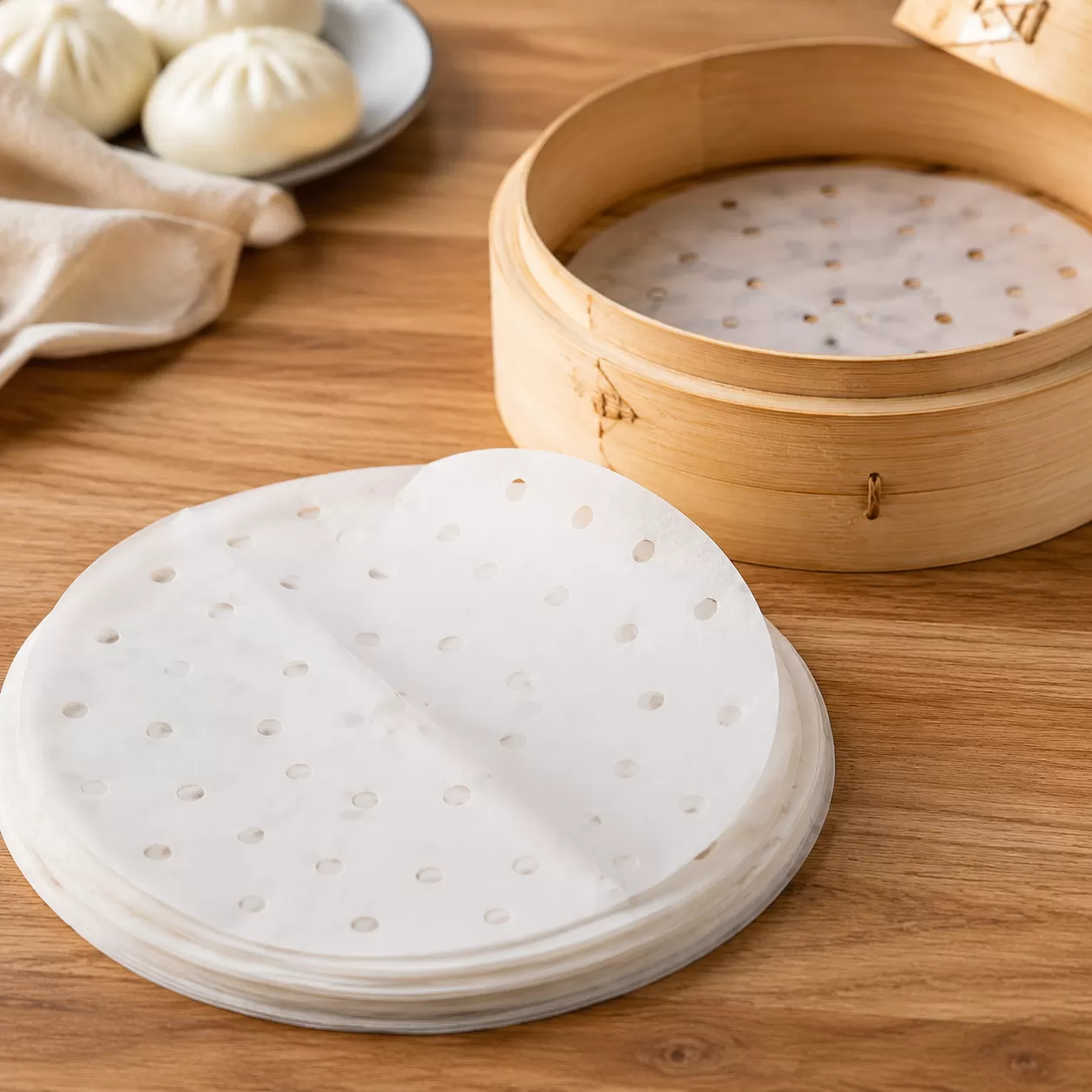 Heat-Resistant Perforated Steamer Paper