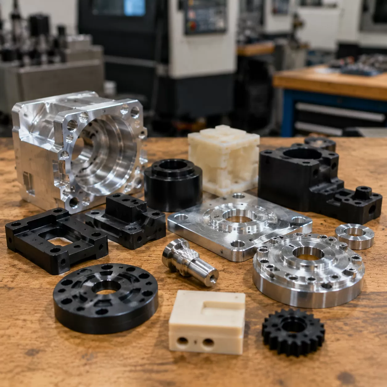 Industrial Grade CNC Machined Metal & Plastic Parts