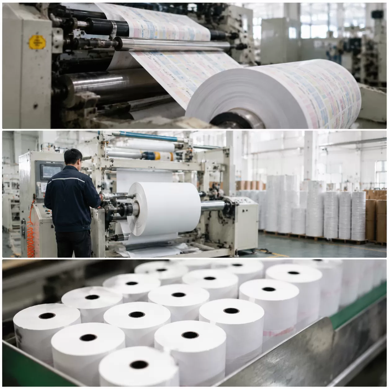 Printed Thermal Paper Roll Production Workflow