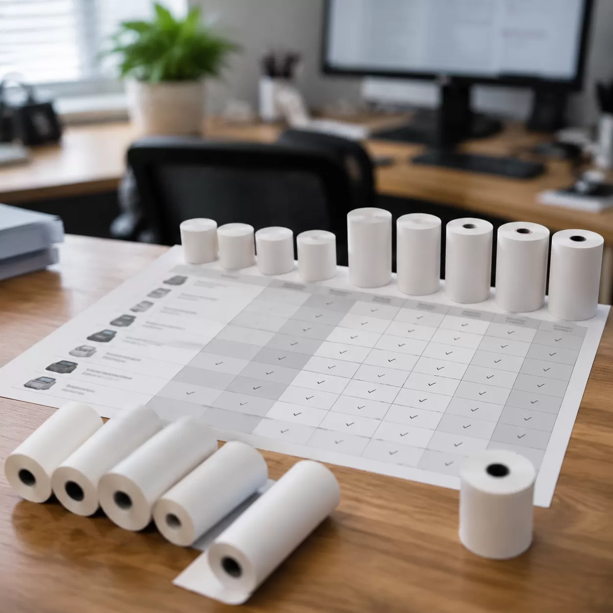 Printed Thermal Paper Rolls Compatibility Matrix