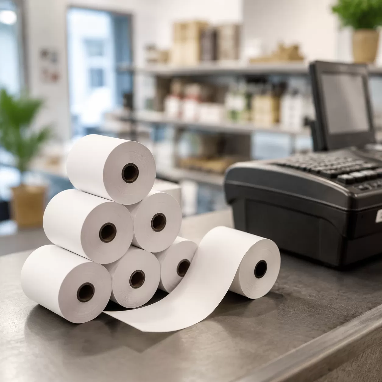 Safe Thermal POS Rolls with Non-Toxic Coatings