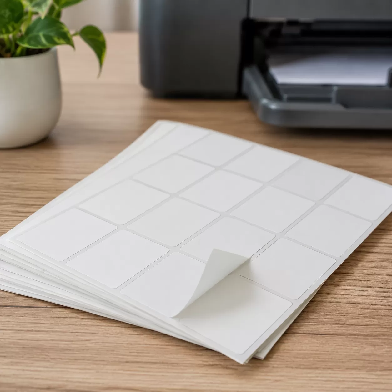 Universal Printer-Compatible Self-Adhesive Labels