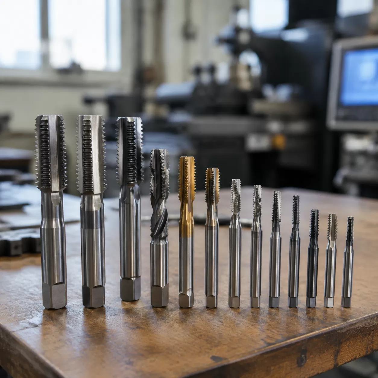 Metric and Unified Thread Taps with Tolerance Standards