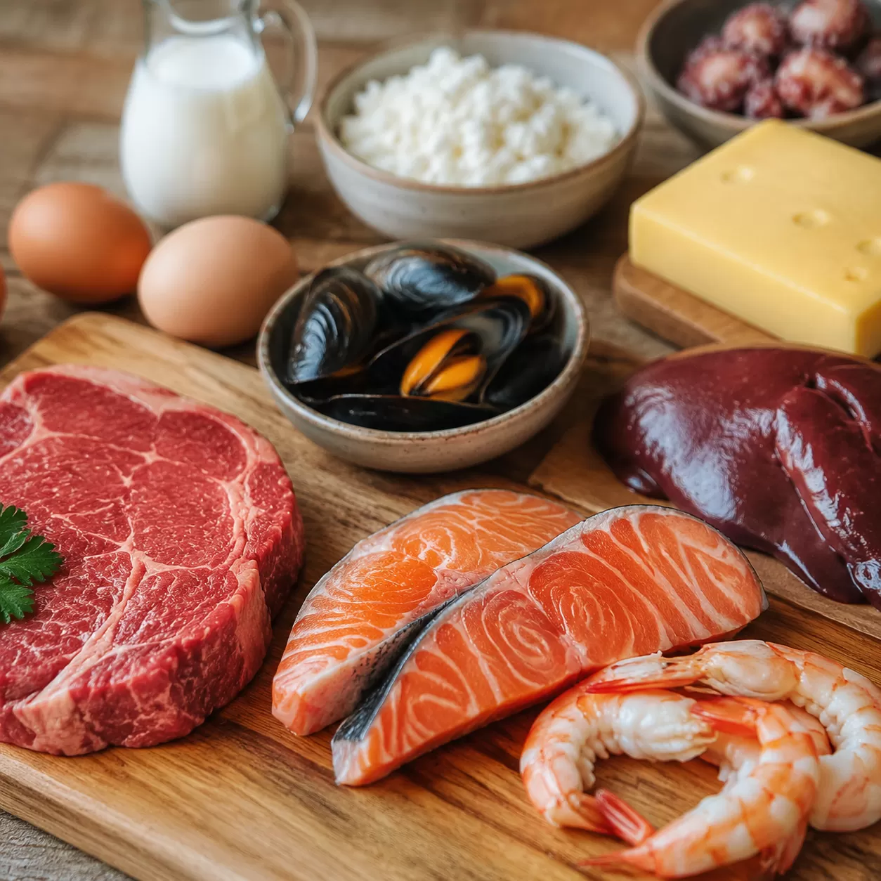 Animal Foods Rich in Vitamin B12