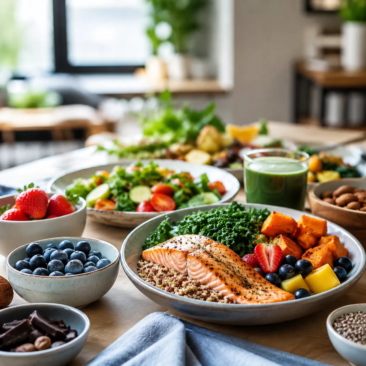 Antioxidant-rich daily meal plan