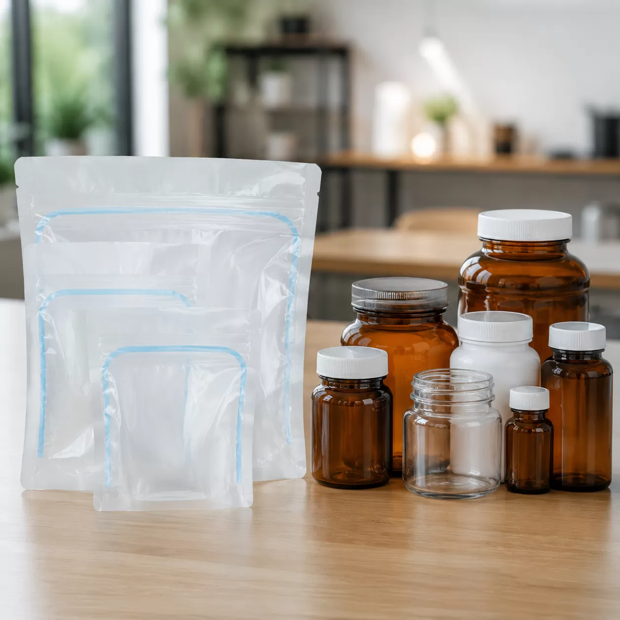 Aseptic Pouches vs Glass Jars and Plastic Bottles