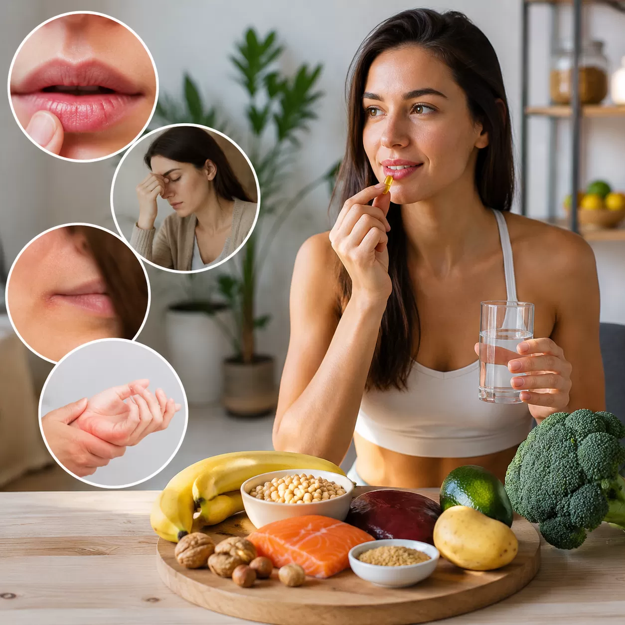 B6 supplement benefits for deficiency signs
