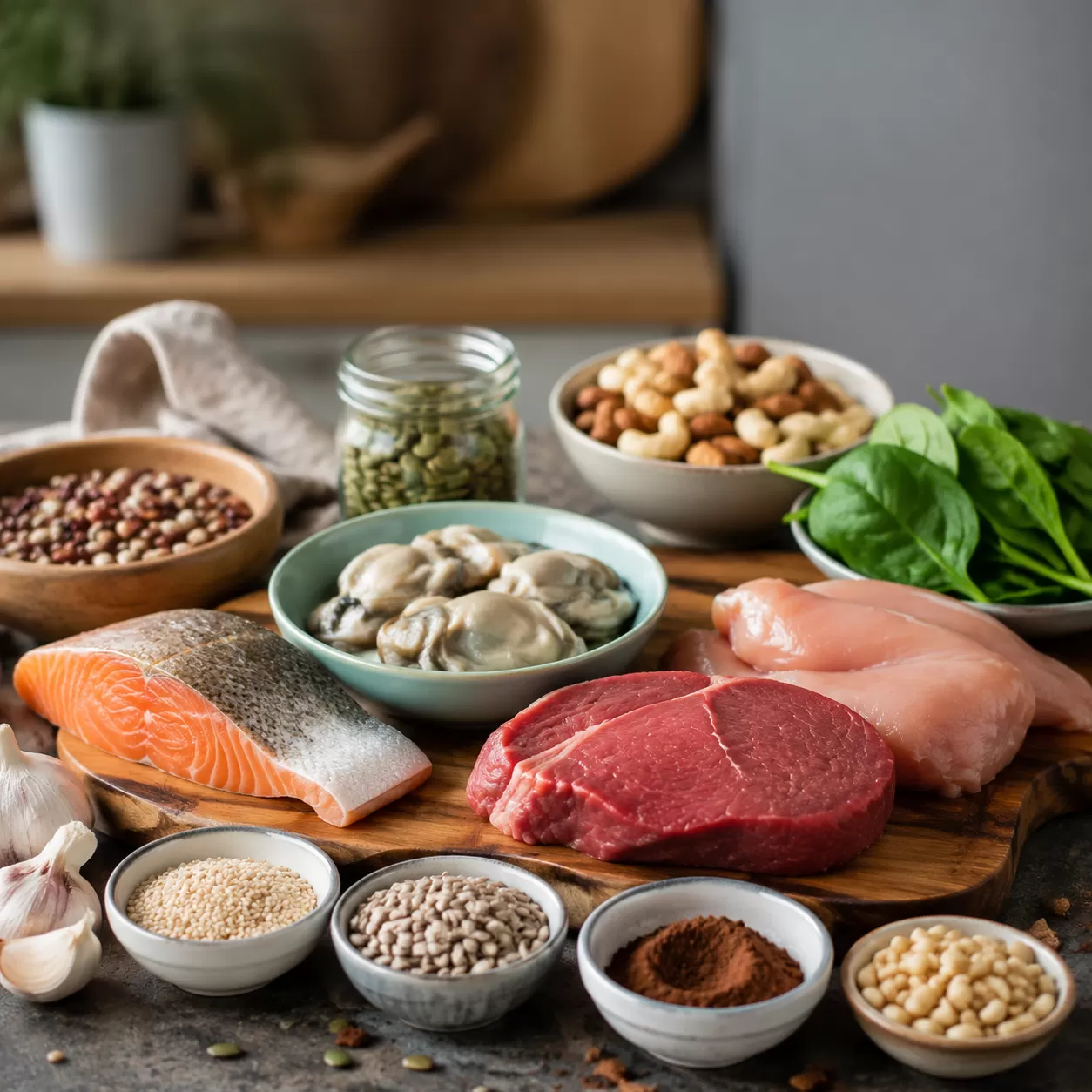 Zinc intake sources and bioavailability