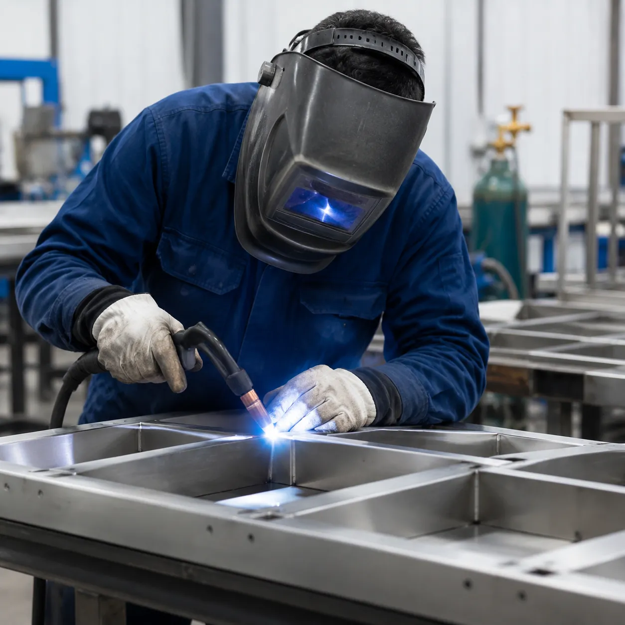 Industrial stainless steel metal fabrication