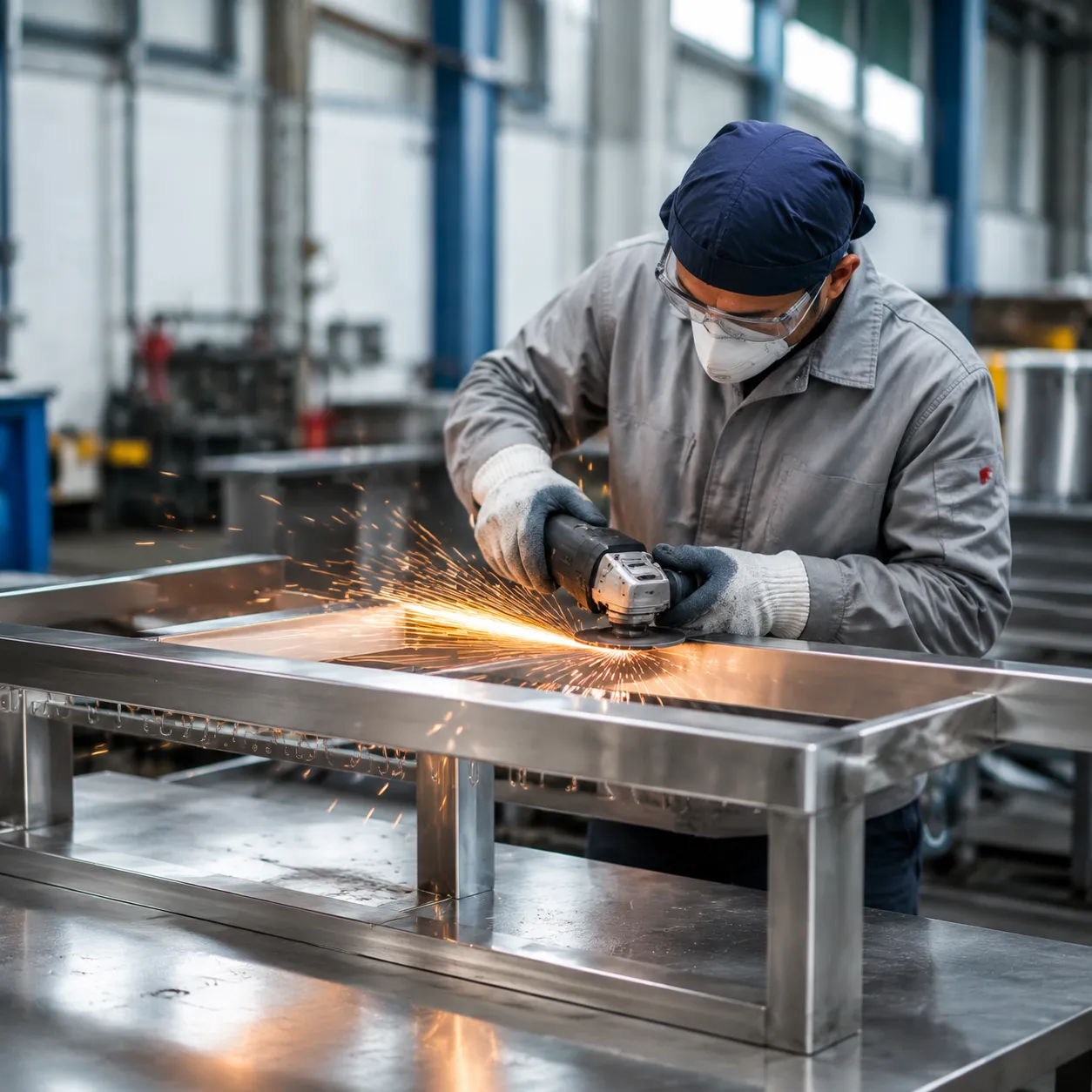 Stainless steel metal fabrication process