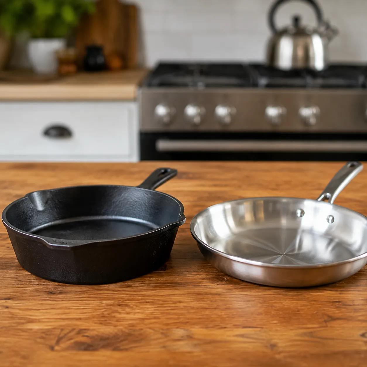 difference between cast iron and steel