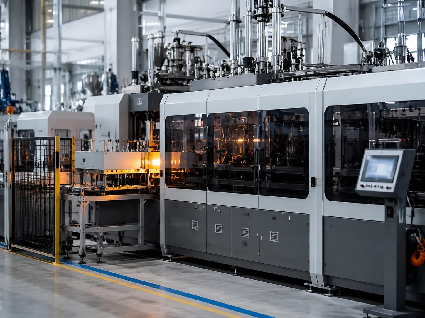 Automatic PET stretch blow molding machine compliance