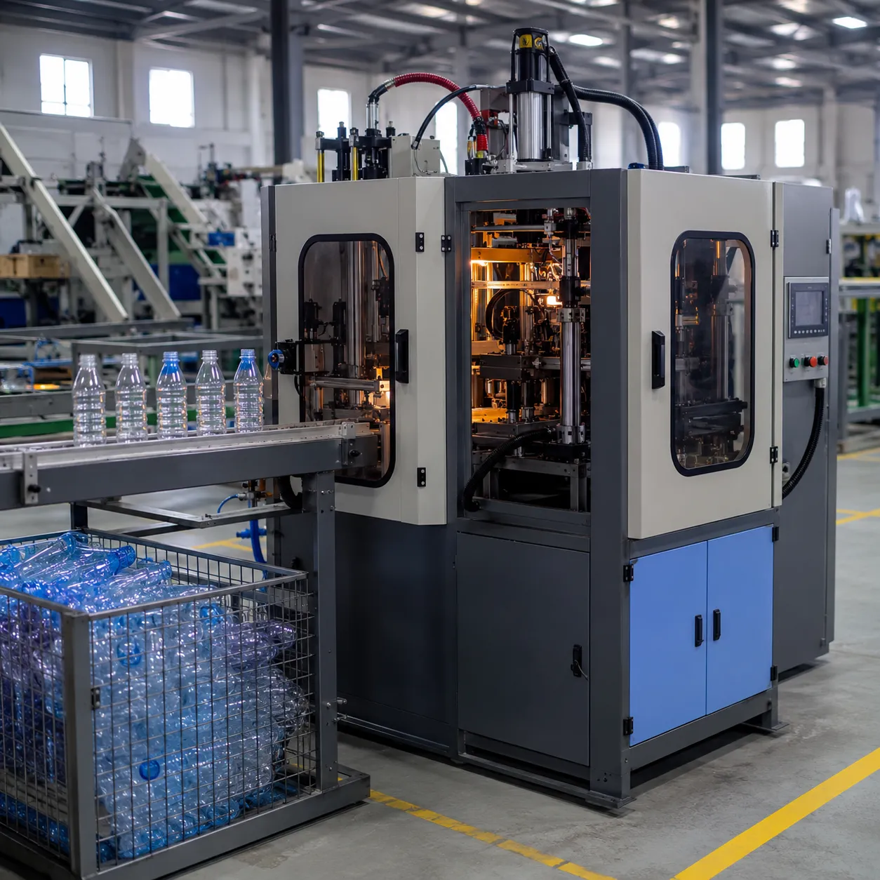 Affordable Semi-Automatic PET Blow Molding Machine