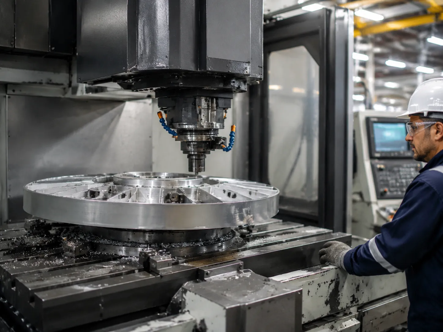 Industrial applications of facing milling machine