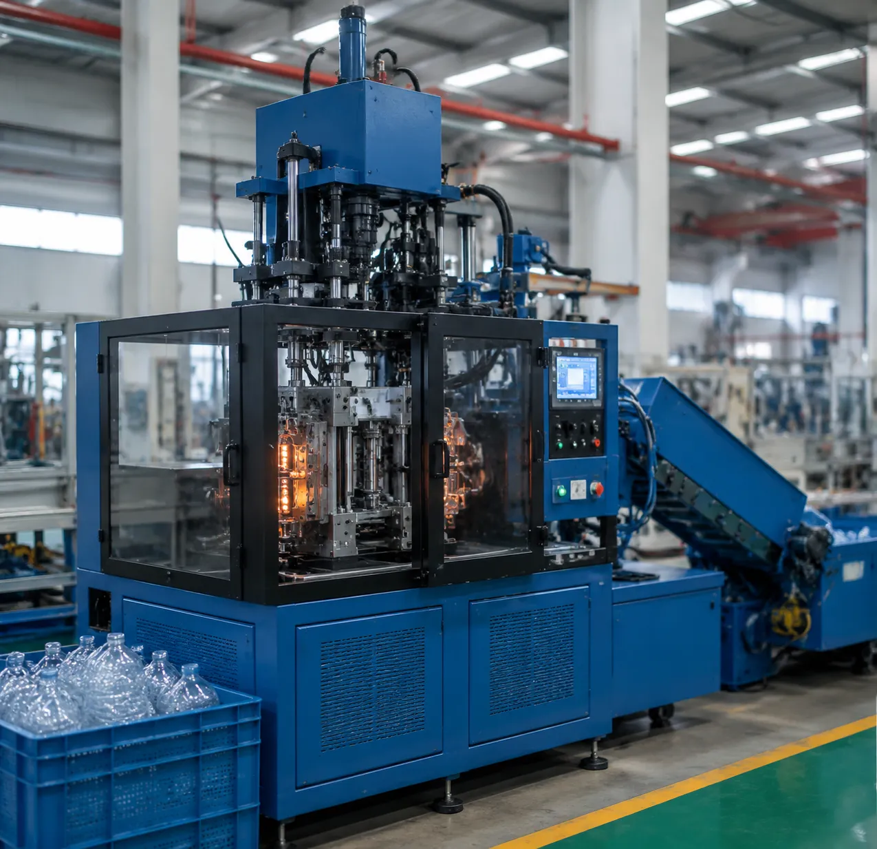 cheap price semi automatic PET blow molding machine