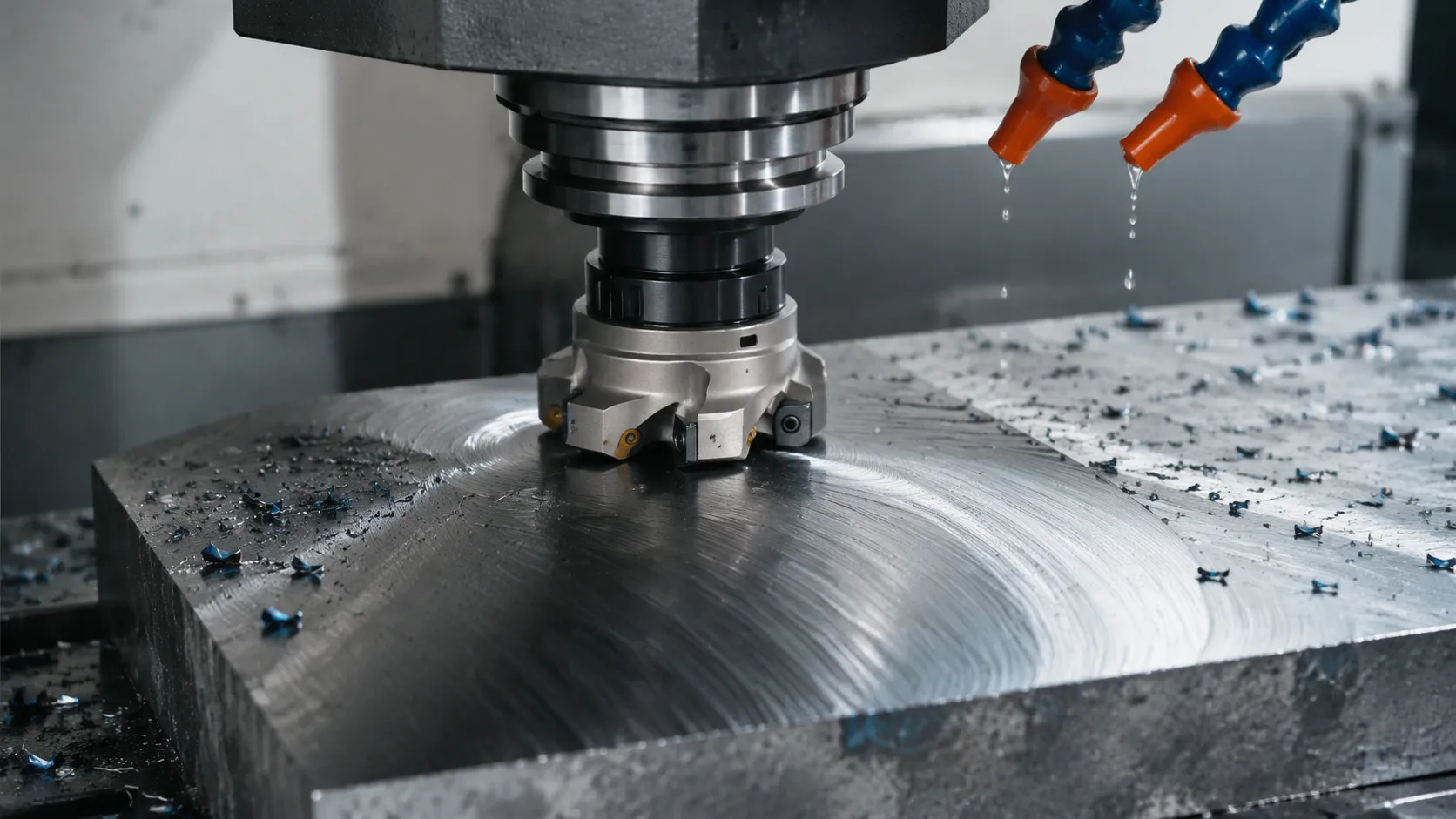 face milling tool path roll-in entry climb milling