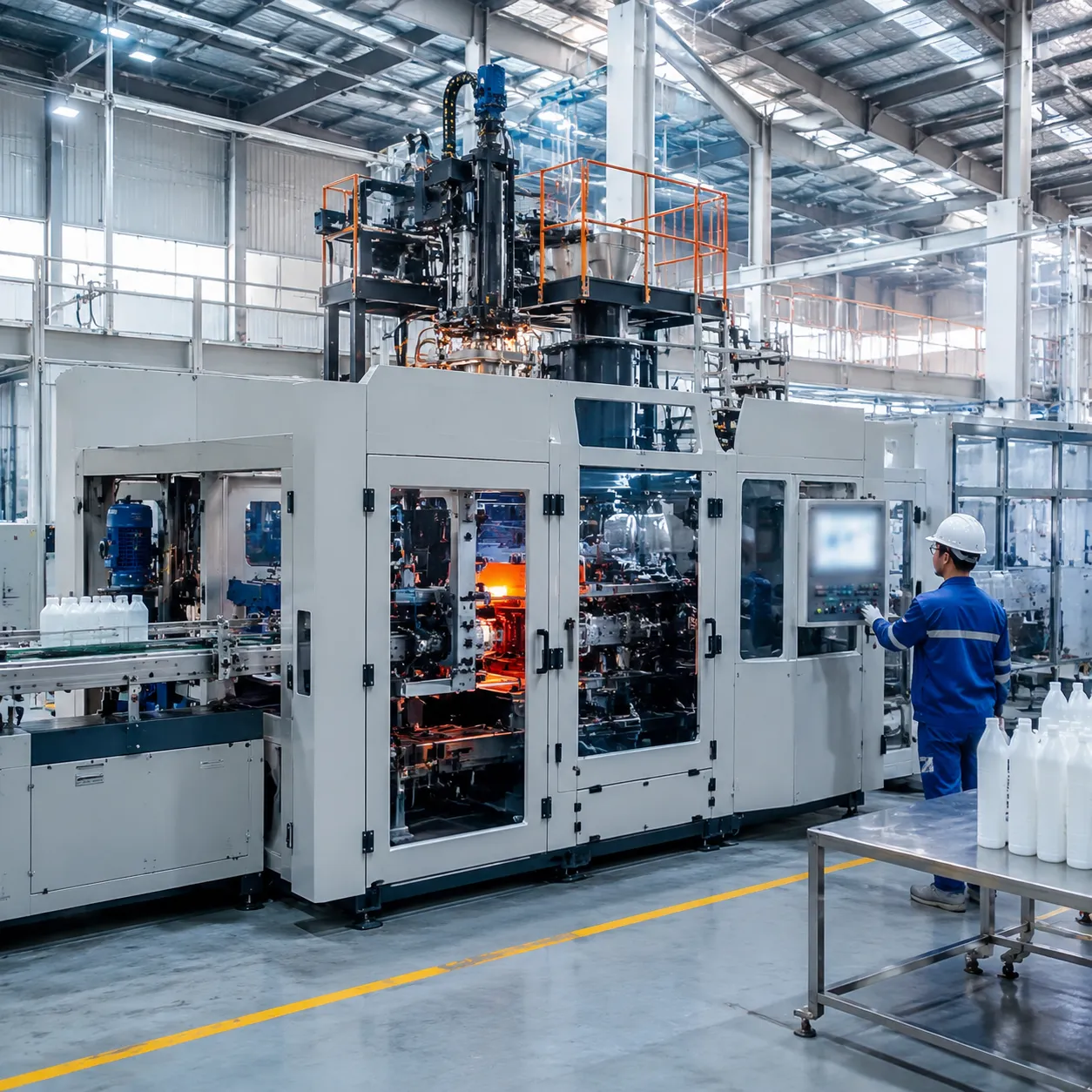 Automatic PP blow molding packaging machine