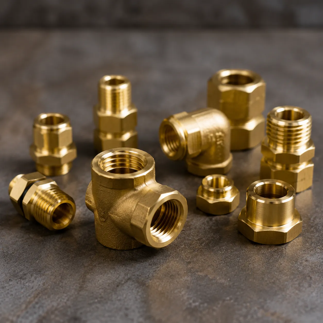 Conexões Hidráulicas e Pneumáticas de Latão CNC para Indústria 2 Conexões hidráulicas pneumáticas de latão CNC