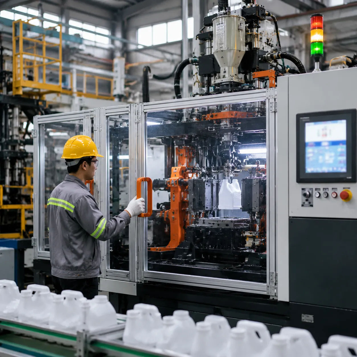 automatic pp blow molding machine industrial specification