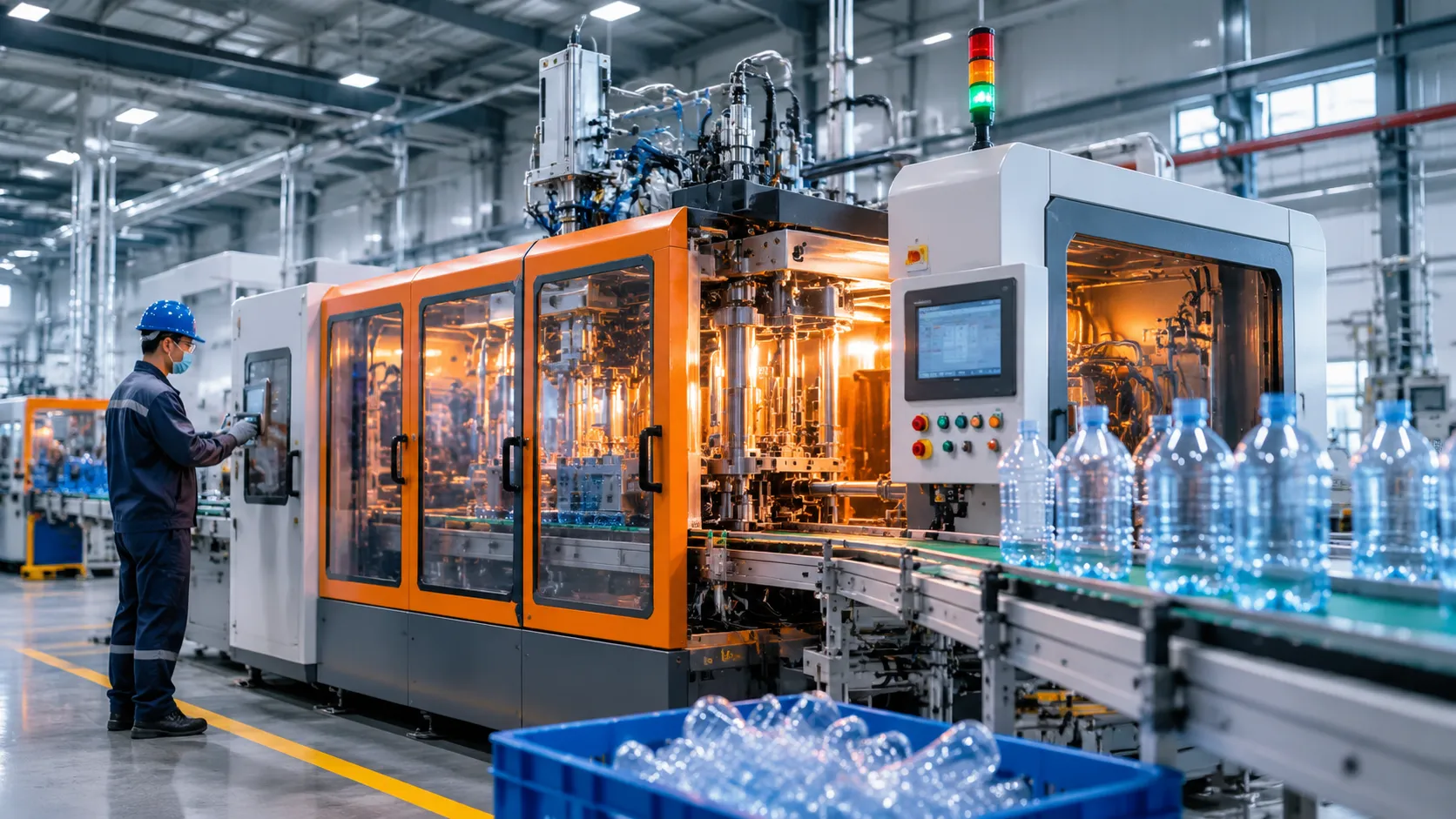 Automatic PE Bottle Blow Molding Machine