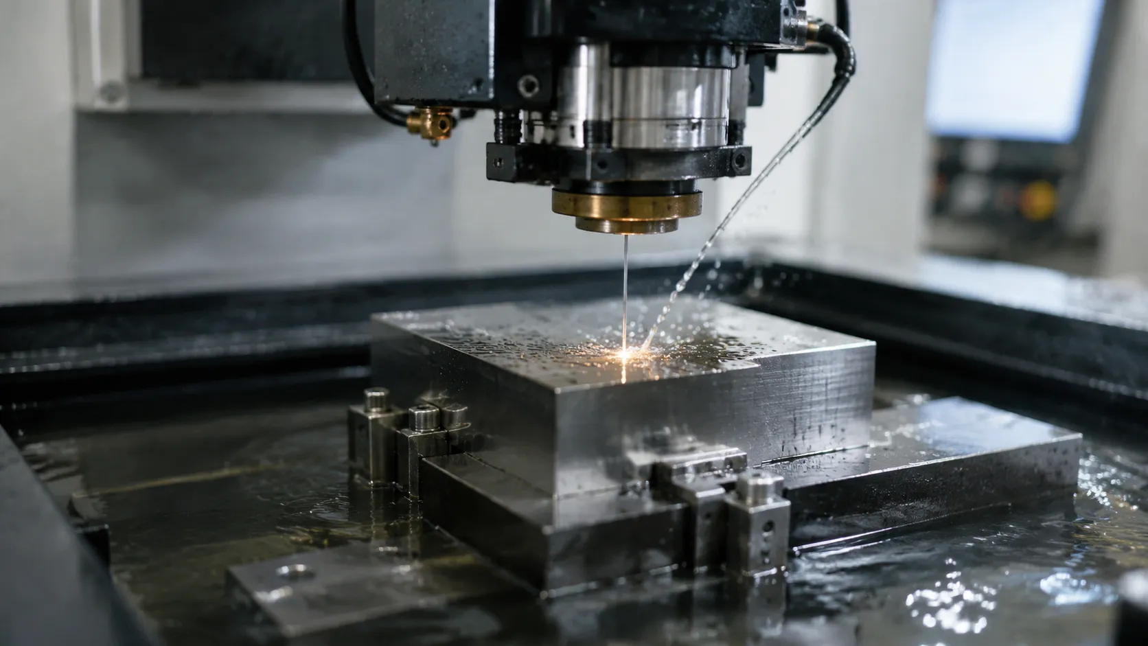 CNC wire EDM precision spark erosion process