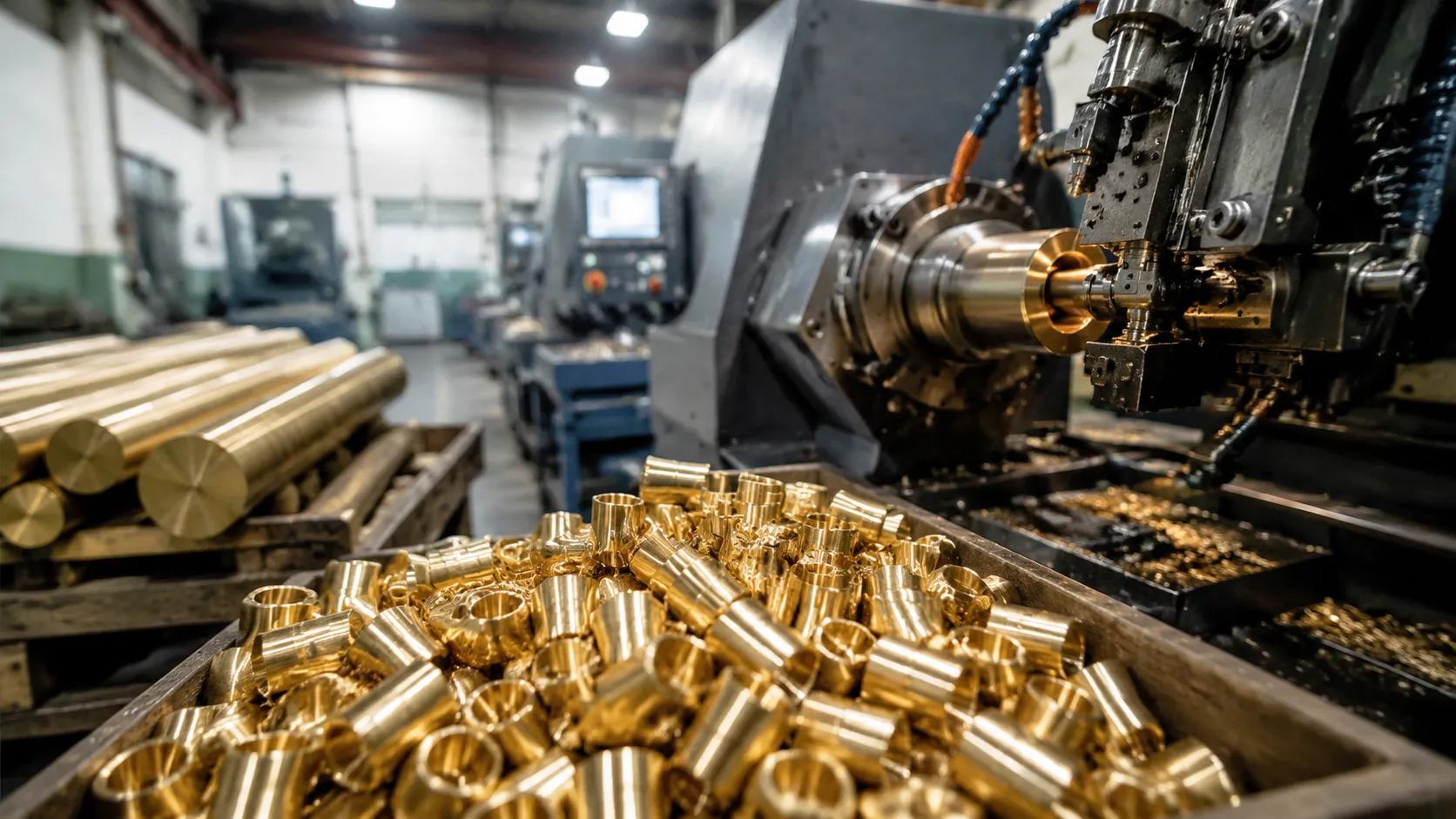 brass bushing production flow