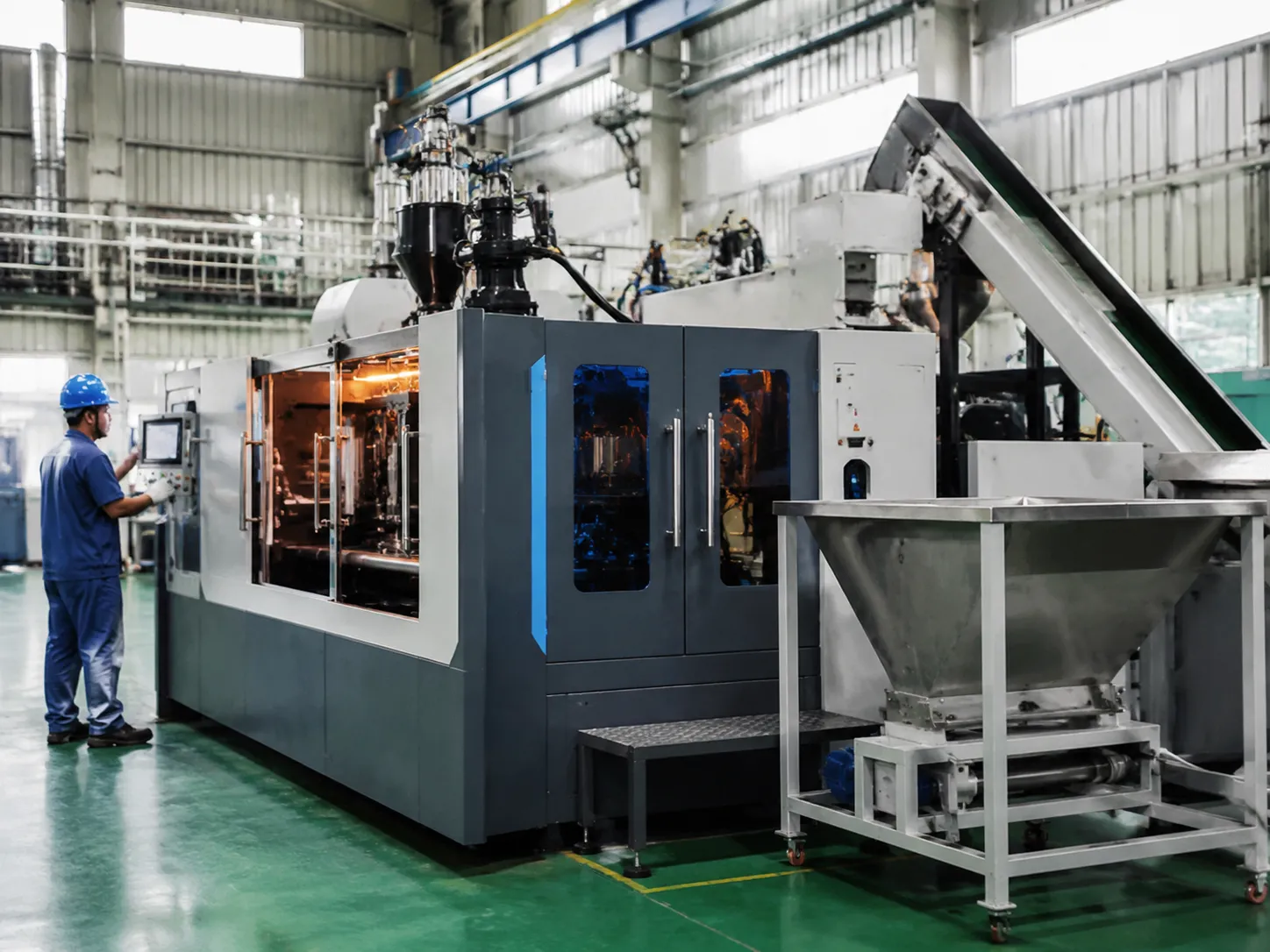 cheap price automatic pe bottle blow molding machine