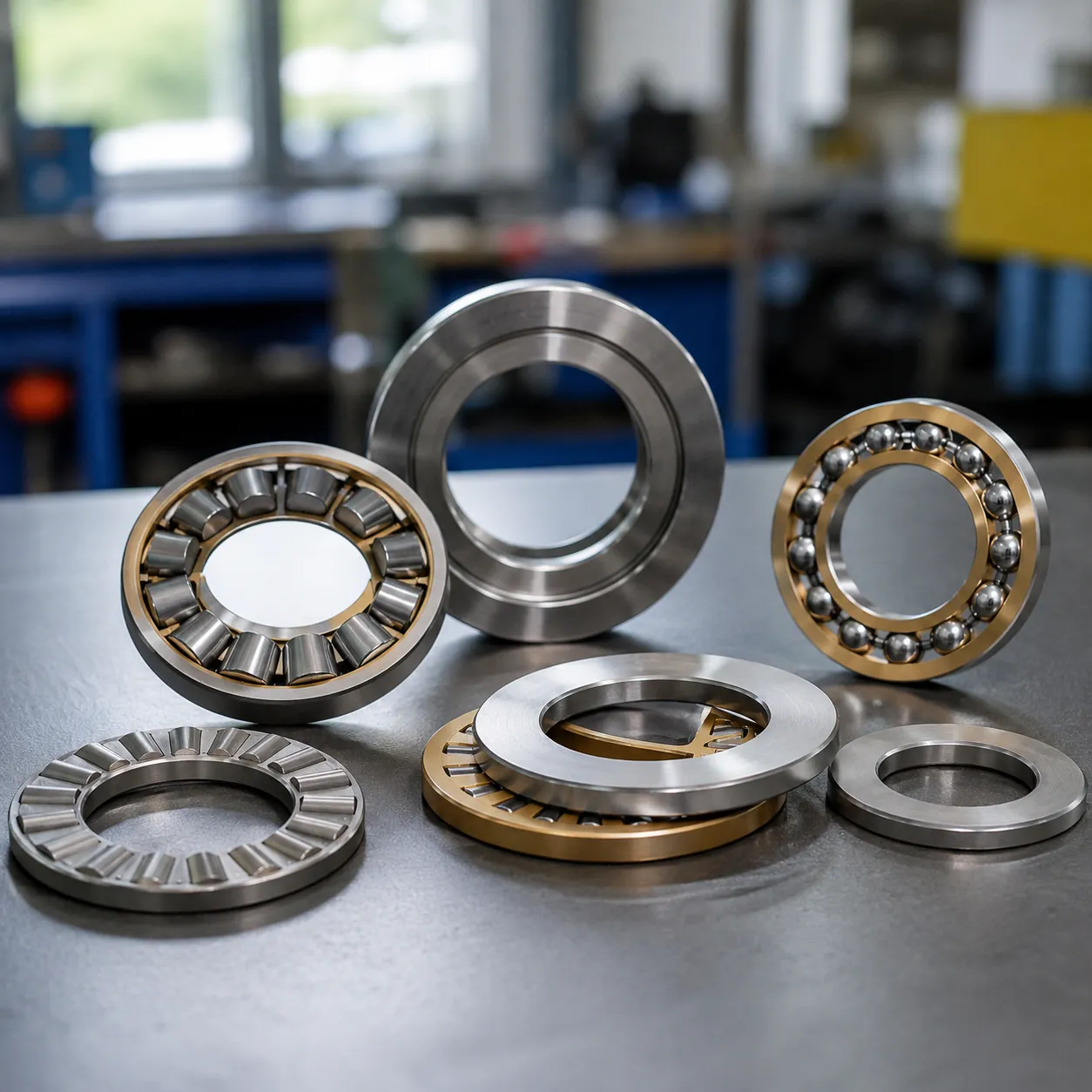 Types of axial bearings