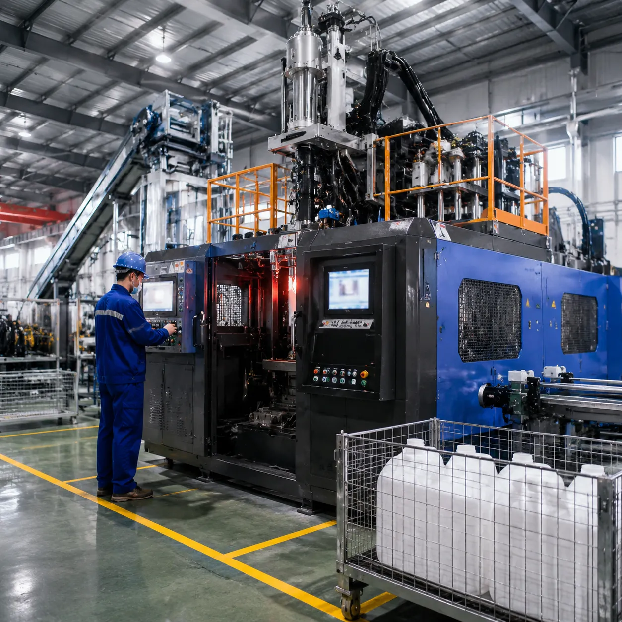5l półautomatyczna maszyna do formowania metodą wtryskową, linia produkcyjna