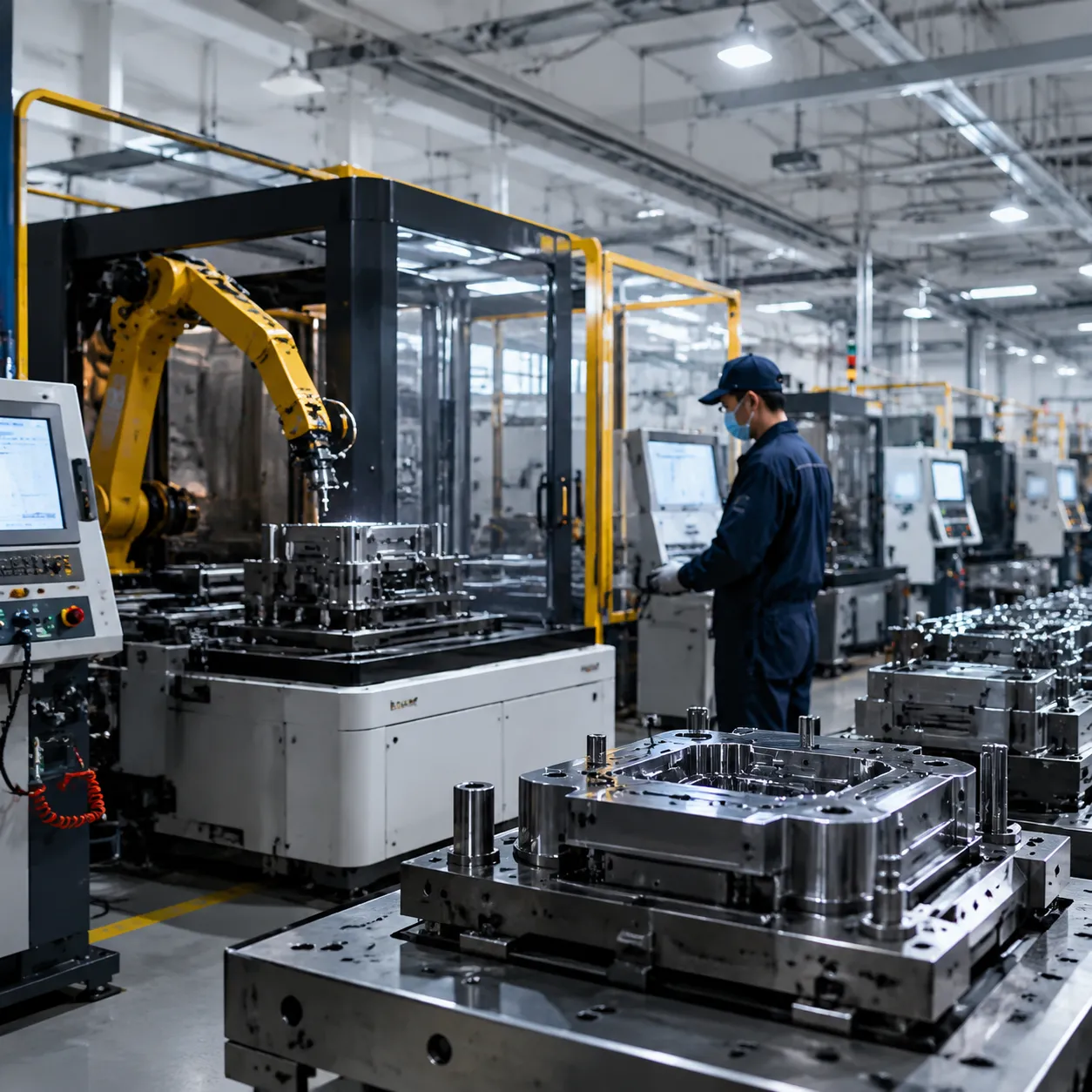 Injection-molded advanced tool and mold precision manufacturing