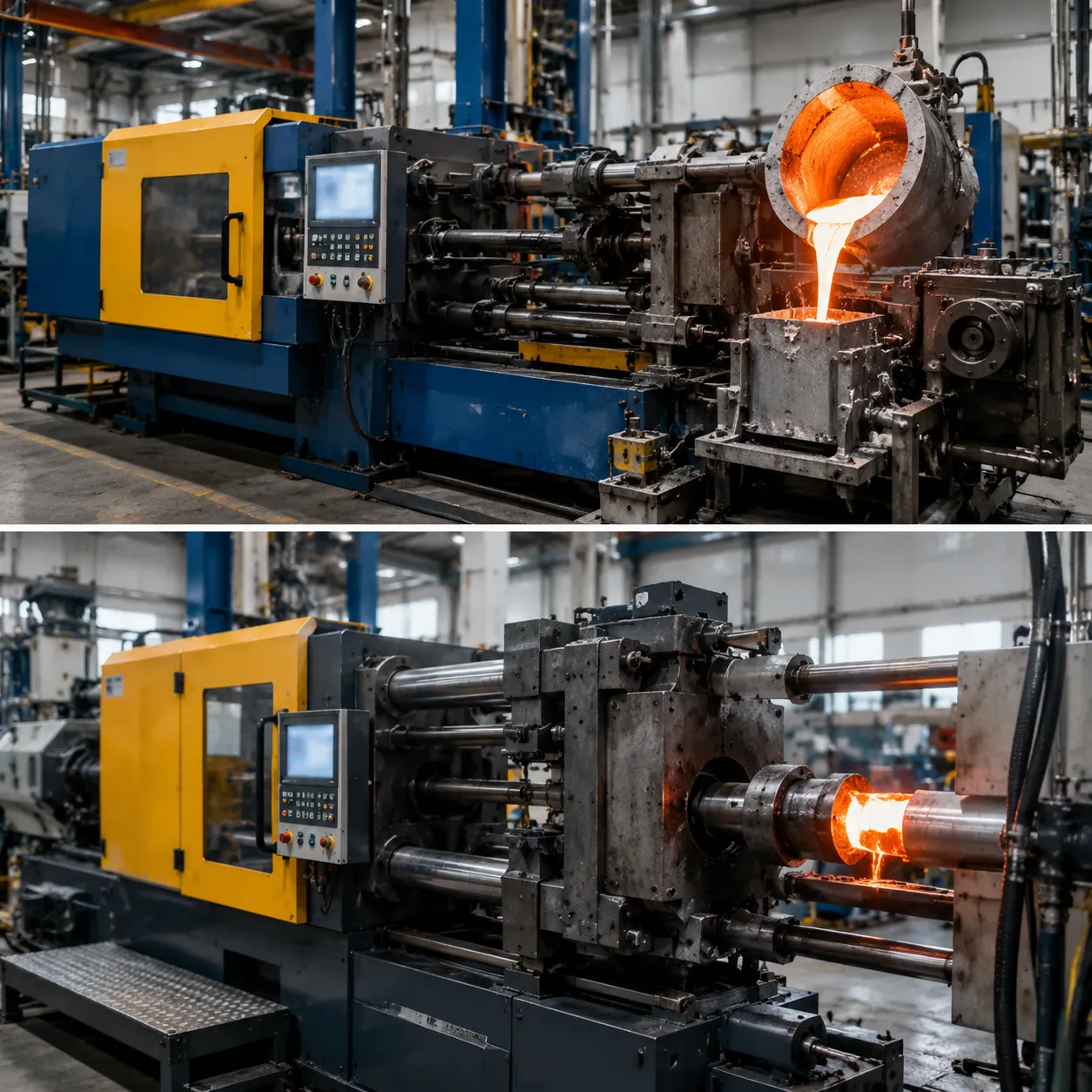die casting hot vs cold chamber systems